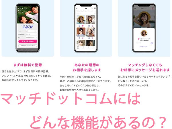 【婚活アプリ】マッチドットコムの設定・機能・手順について